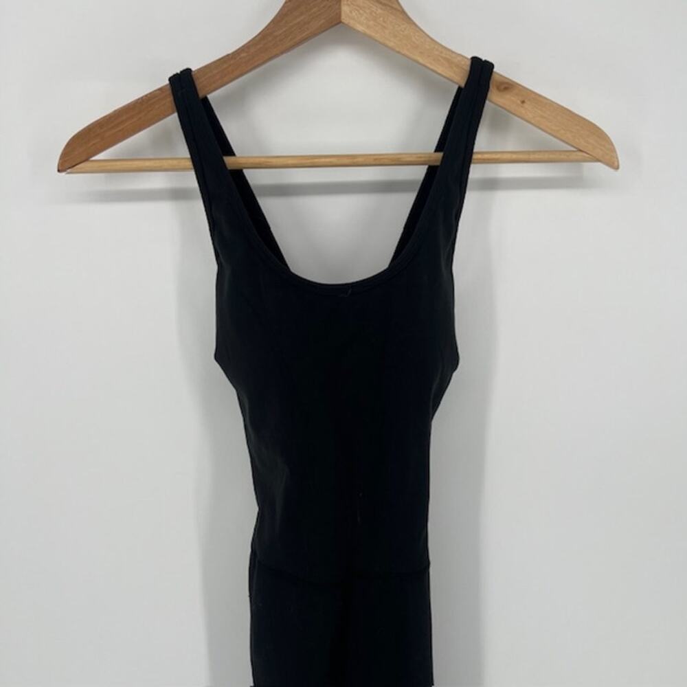 NWT LOVESOFT Black Athletic Jumpsuit Small Sleeveless Bodycon Athleisure Yoga
